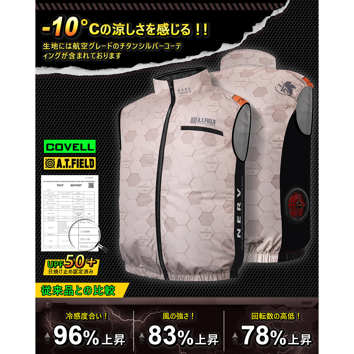 euwベスト エヴァンゲリオン ベスト ベージュ – GREEN CROSS-select 工事現場の