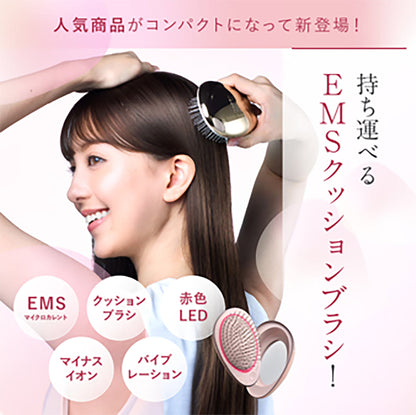 WAVEWAVE EMS Brush Air mini クッションブラシ 頭皮ケア(ﾎﾜｲﾄ)