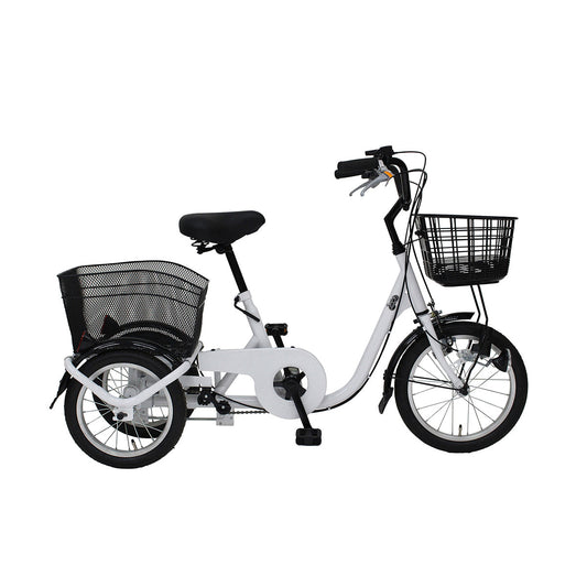 SWING CHARLIE(スイングチャーリー)ロータイプ三輪自転車L　ホワイト　配送のみ/組立サービス付き(選択可能)