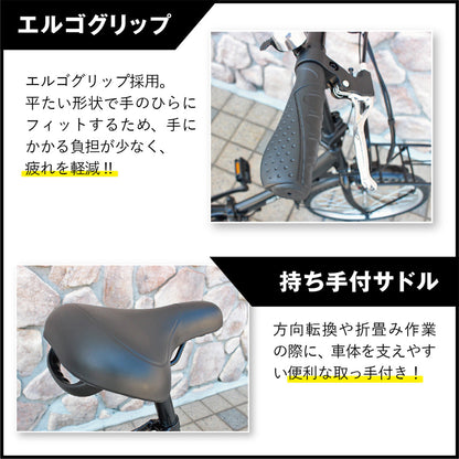 ACTIVEPLUS(アクティブプラス)ノーパンク電動アシスト　マットブラック　FDB20EB
