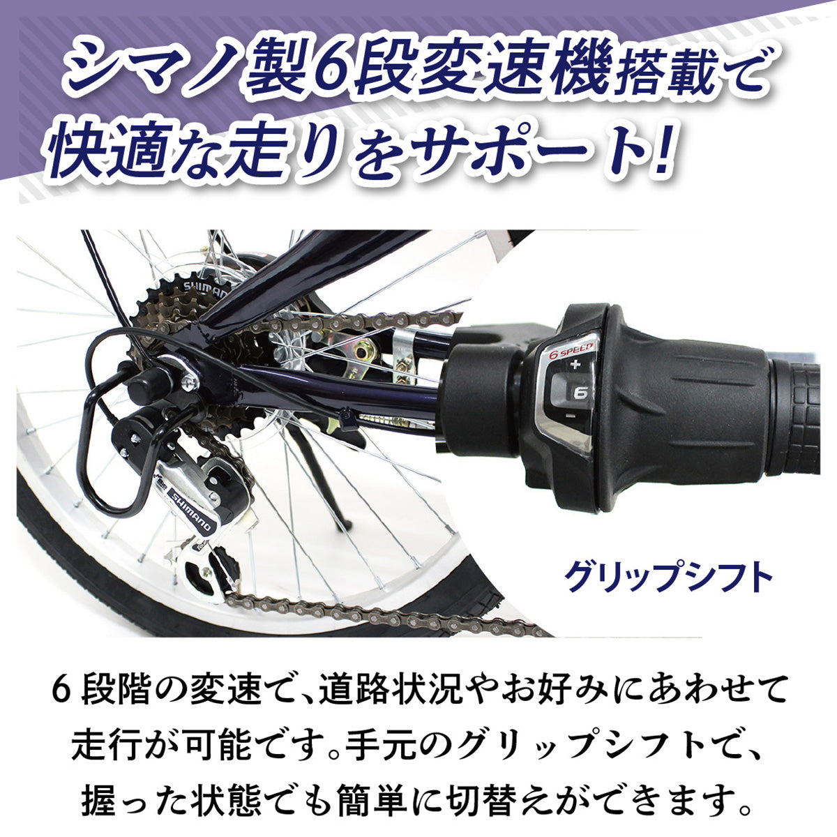 FIELD CHAMP(フィールドチャンプ)　20インチ6段折畳み自転車BL　ダークブルー