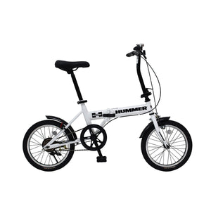 HUMMER ノーパンク 16インチ折畳自転車WH ホワイト