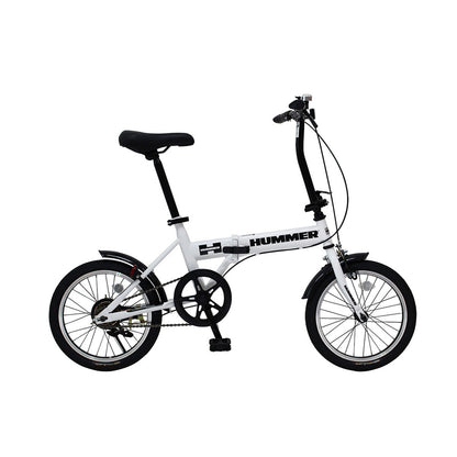 HUMMER ノーパンク 16インチ折畳自転車WH ホワイト