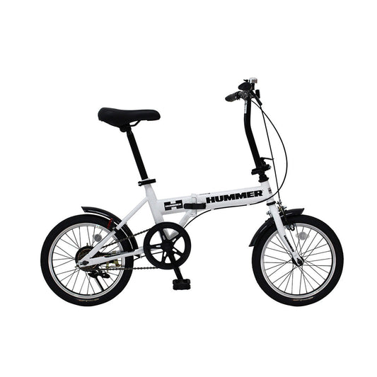 HUMMER ノーパンク 16インチ折畳自転車WH ホワイト