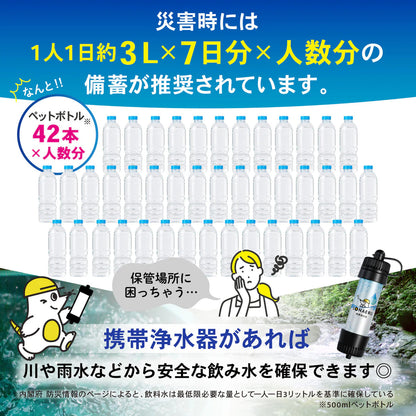 携帯浄水器　ブラック
