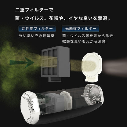 AkariAir　ポータブル空気洗浄機　黒