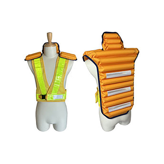 プロチョッキ　背中防護具＆反射チョッキ
