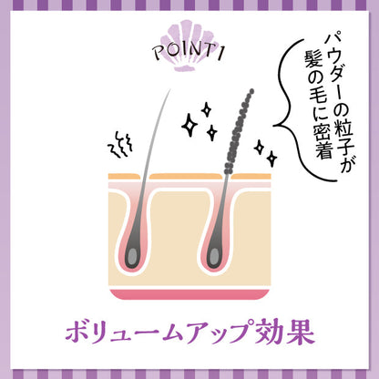 胡粉美人ヘアファンデ 白髪隠し ナチュラルブラック