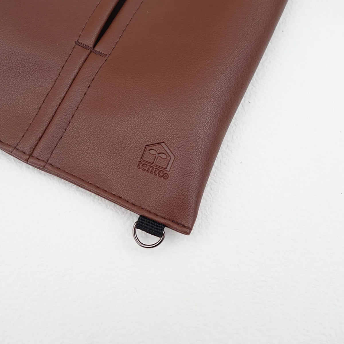ティッシュケース　porte ソフトパック STUDY BROWN
