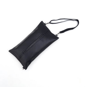 ティッシュケース　porte ソフトパック STUDY BLACK