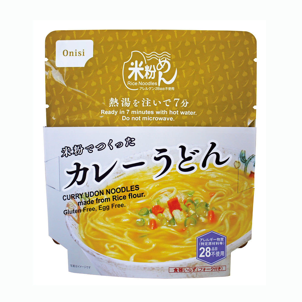【尾西食品】米粉でつくったカレーうどんうどん　フォーク付き　30袋セット