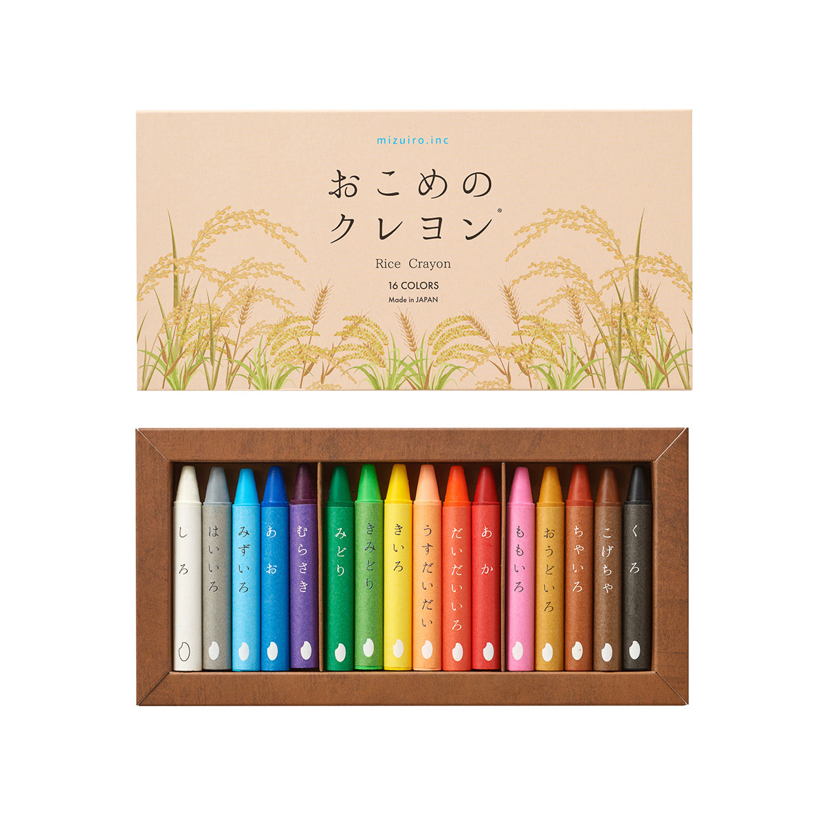 おこめのクレヨン　16色