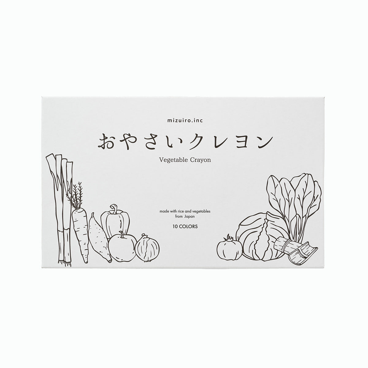 おやさいクレヨン　10色×10本