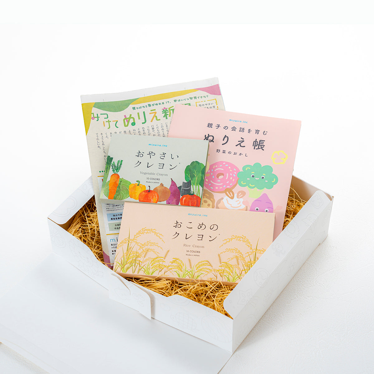 mizuiro.inc　おやさいとおこめのクレヨン食育セット