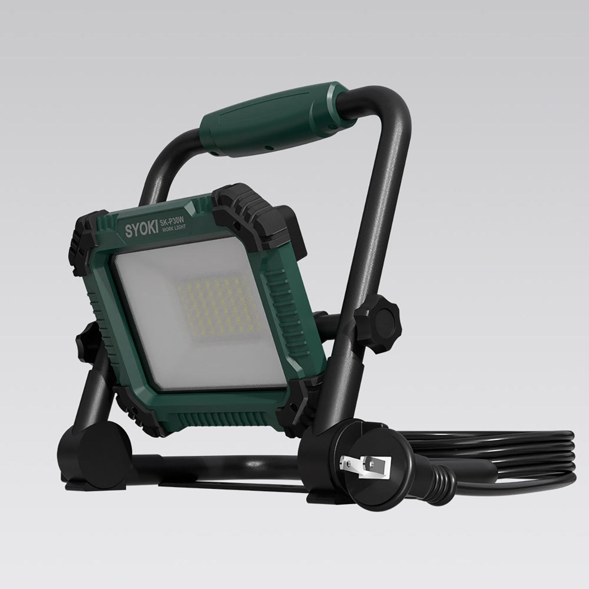 LED投光器 30W 昼光色 IP65 プラグ付き 折畳み型