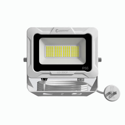 LED投光器 30W 4500LM プラグ付5mコ-ド 通気弁付き