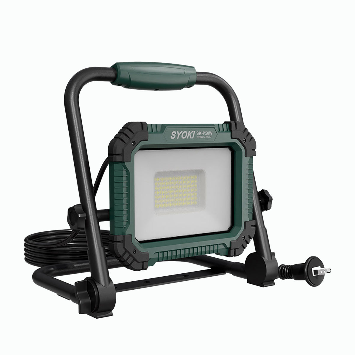 LED投光器 50W 昼光色 IP65 プラグ付き 折畳み型