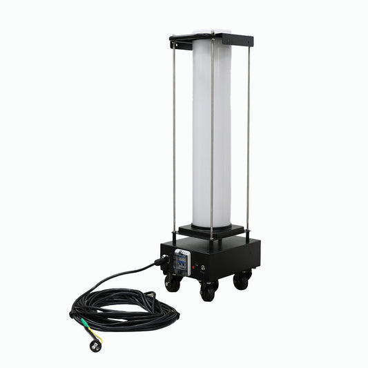 円柱型LED キャリータワーライト 200W 連結可 キャスタ-付き