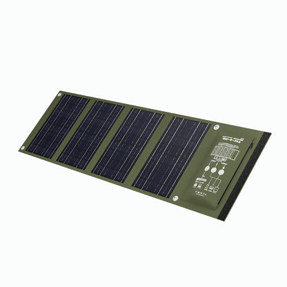40W折り畳み式ソーラーパネル A4サイズ USB・Type-C・DC出力 発電効率23％