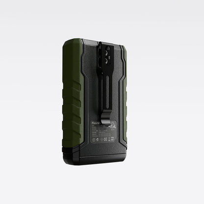 モバイルバッテリー LEDライト付 耐衝撃 IK07 10050mAh Type-C入出力 IP65