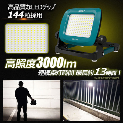 マッチングファイターV18 Mini 25W バッテリー着脱式作業灯