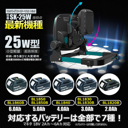 マッチングファイターV18 Mini 25W バッテリー着脱式作業灯