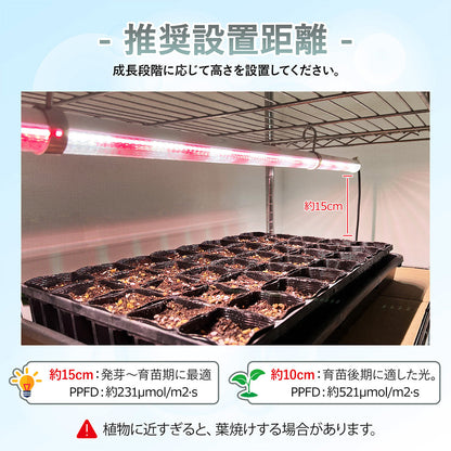 植物育成用 直管型LEDライト 連結可能