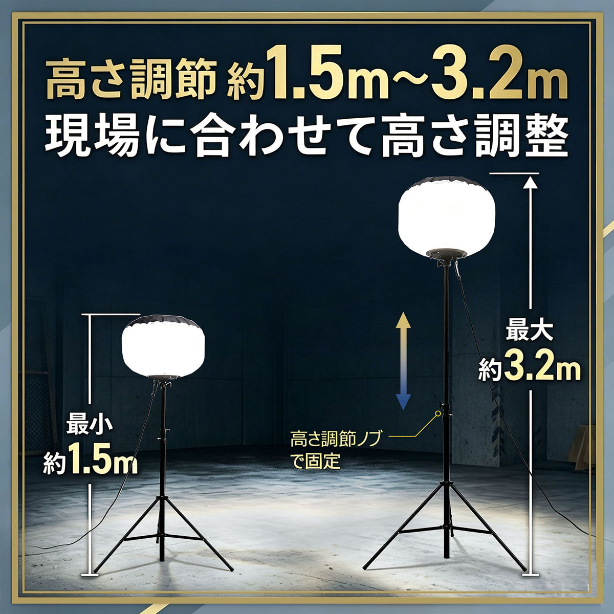 LEDバルーンライト 500W オールイン１ケース AirGlow EVO