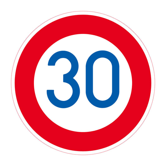 規制標識 最高速度30km PP φ200