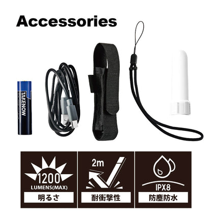 F182 LEDﾌﾗｯｼｭﾗｲﾄ（充電式）