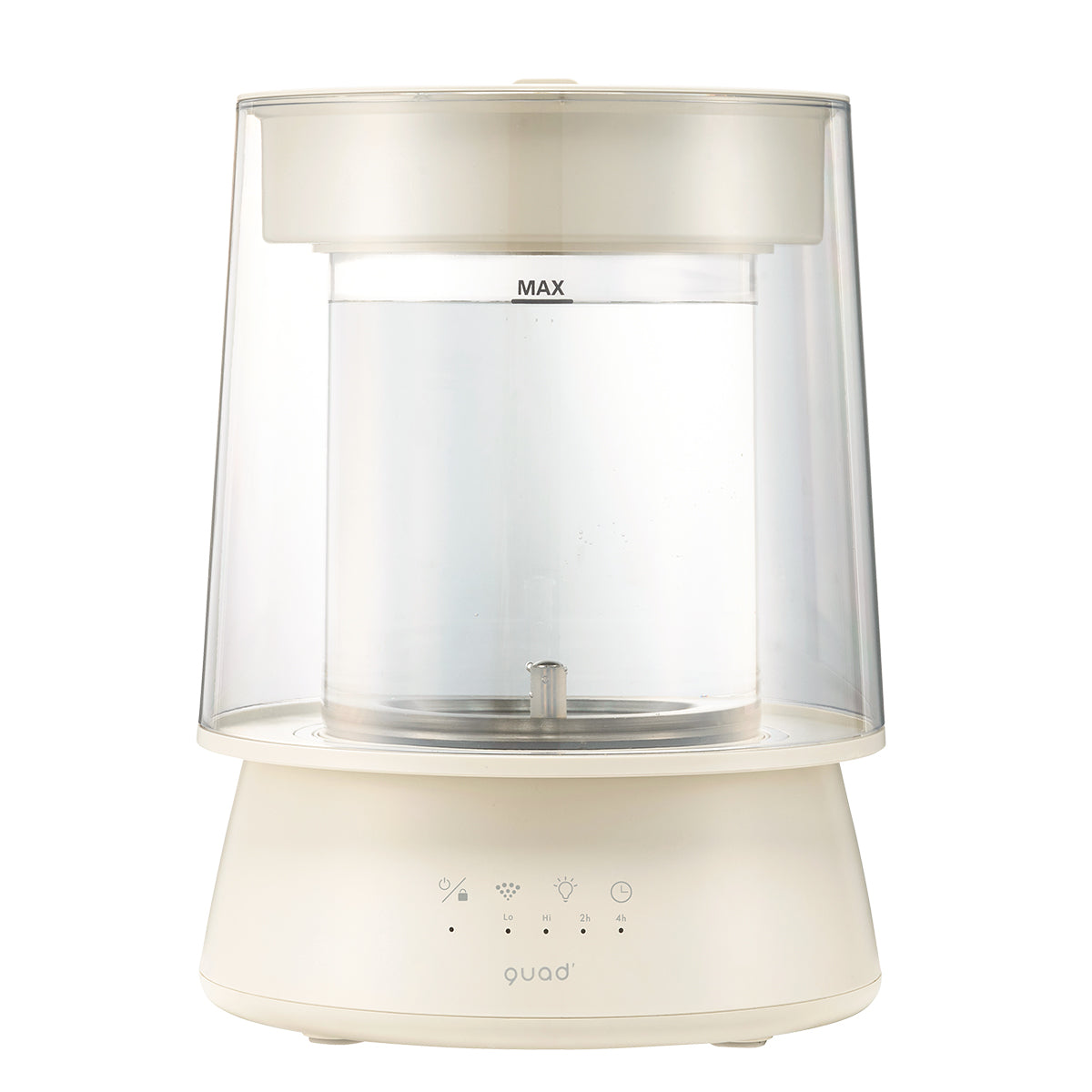 ハイパワーガラススチーム加湿器　GLASS（グラス）2.6L　アイボリー