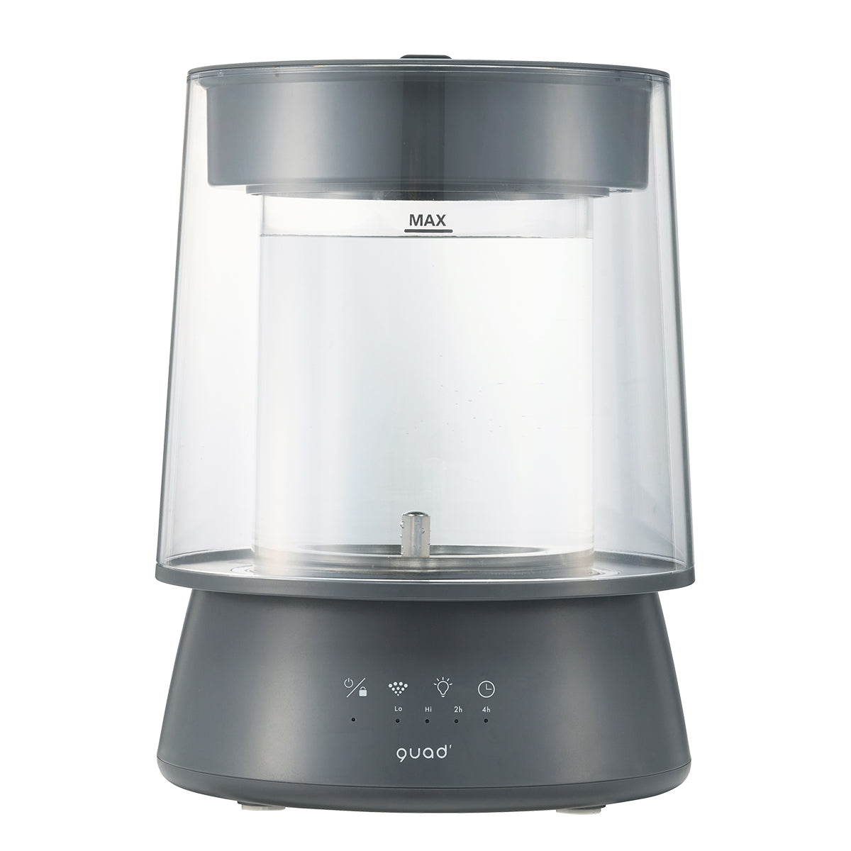 ハイパワーガラススチーム加湿器　GLASS（グラス）2.6L　グレー