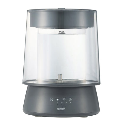 ハイパワーガラススチーム加湿器　GLASS（グラス）2.6L　グレー