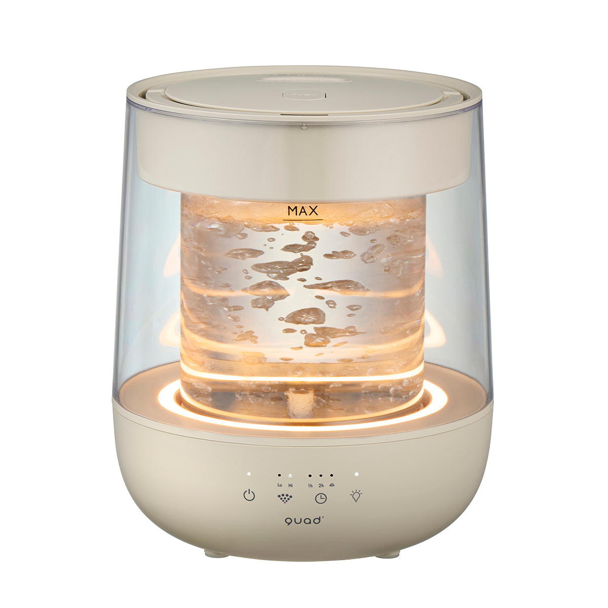 ガラススチーム加湿器　GLASS（グラス）1.7L　アイボリー