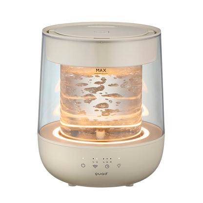 ガラススチーム加湿器　GLASS（グラス）1.7L　アイボリー