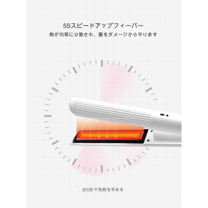 ＵＳＢヘアアイロン　ブラック　ＫＤ３８６（Ｂ）