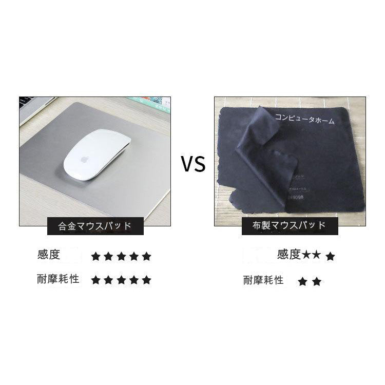 アルミニウムマウスパッド角形 ピンクゴールド MS－Z5（PG