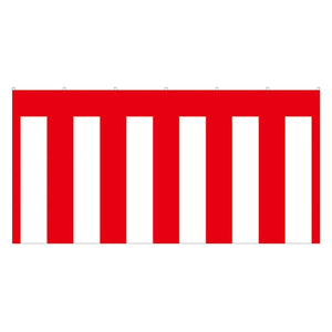 紅白幕　トロピカル　高さ１８００ｍｍ　５間（９０００ｍｍ幅）