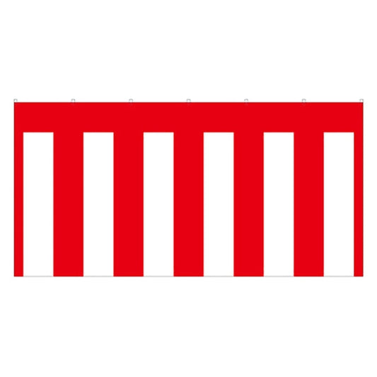 紅白幕　トロピカル　高さ１８００ｍｍ　５間（９０００ｍｍ幅）