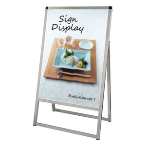 バリウススタンド看板　Ａ２　片面　シルバー　ＶＡＳＫＡＣ－Ａ２Ｋ