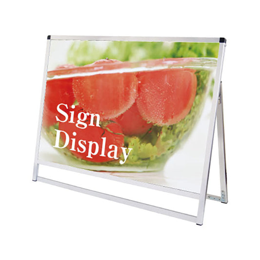 バリウススタンド看板　Ａ０ヨコ　ロー　片面　シルバー　ＶＡＳＫＡＣ－Ａ０ＹＬＫ