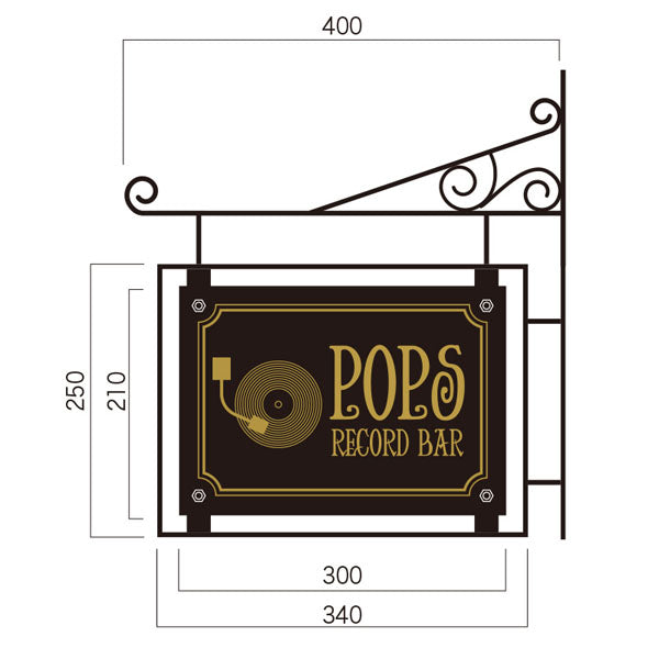 アイアンワーク　スクエア　Ｓ　本体のみ