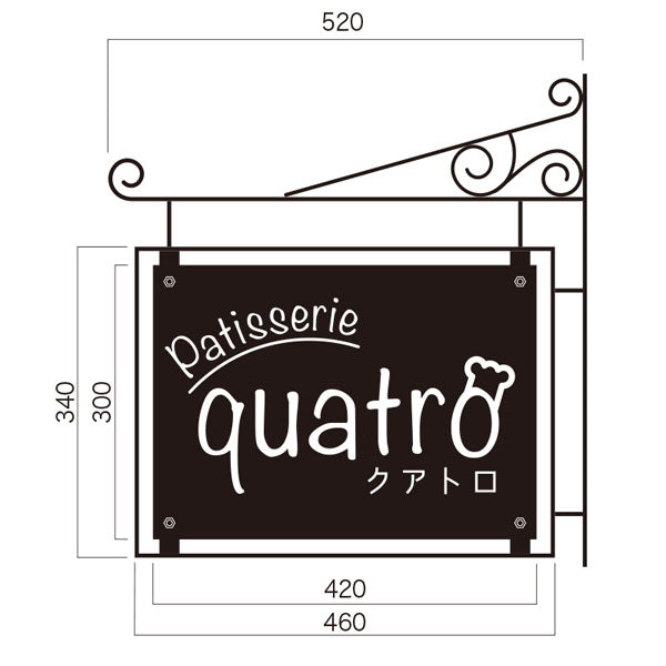 アイアンワーク　スクエア　Ｌ　本体のみ