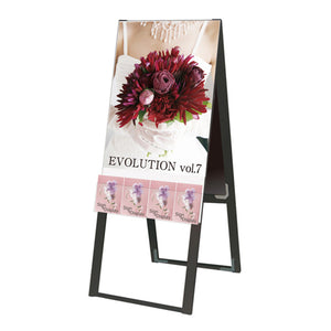 ブラックパンフレットケーススタンド看板　両面　ポスター上　Ａ２　ＢＰＣＳＫＵ－Ａ２Ｒ