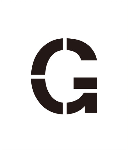 吹付けプレート　ステンシル　文字高１００　アルファベット　Ｇ