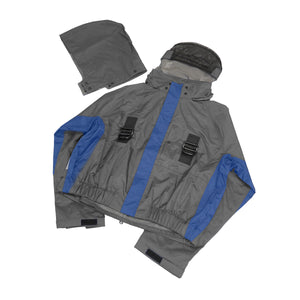 ＨＷ－０１　フルハーネス対応　レインジャケット　高所作業向け　チャコール