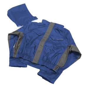 ＧＷ－０１　腰ベルト対応　レインジャケット　地上作業向け　ネイビー