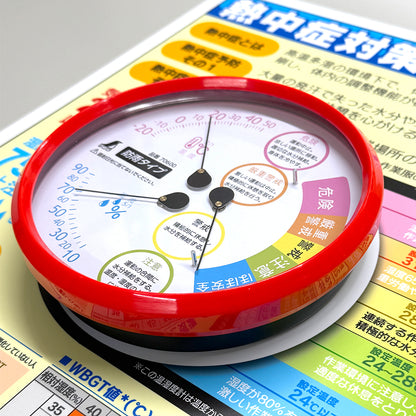 熱中症注意標識（防雨型温湿度計付）